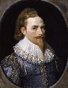 Nathaniel Bacon self-portrait oil painting